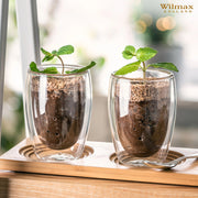 Wilmax 200ml Double-Wall Glass Tumbler
