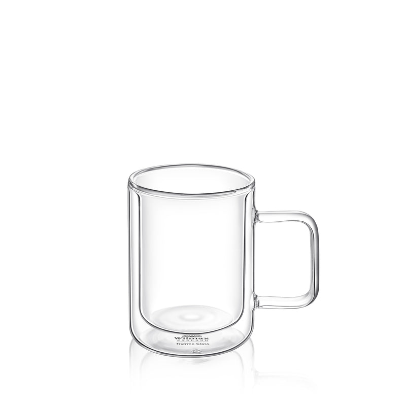 Wilmax 300ml Double-Wall Glass Cup