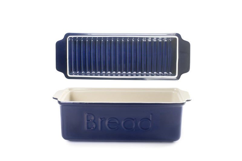 Ibili 10x10x24.5cm Bread Pan with Lid - Blue