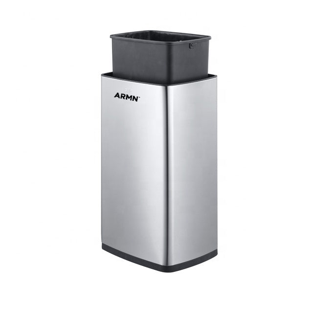 ARMN Roma 20L Steel Sensor Waste Bin - Silver