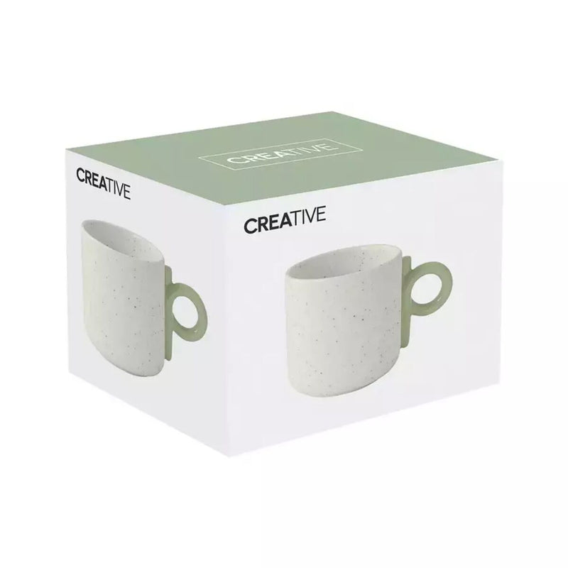 Easy Life Creative 350ml Mug in Box - Green & White
