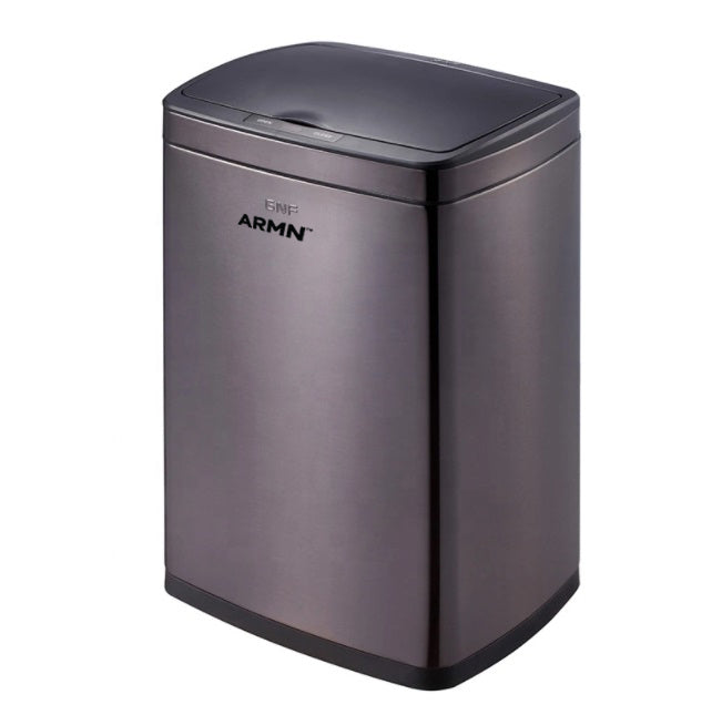 ARMN Roma 15L Steel Sensor Waste Bin - Black