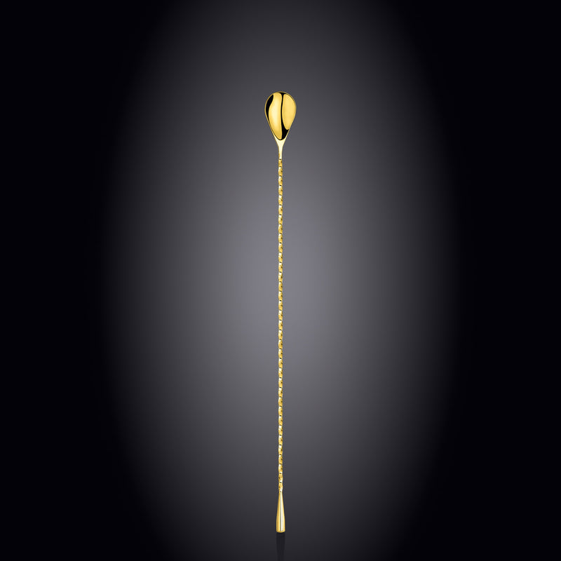 Wilmax 40cm Steel Spoon - Gold