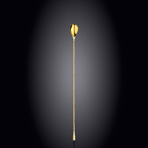Wilmax 40cm Steel Spoon - Gold