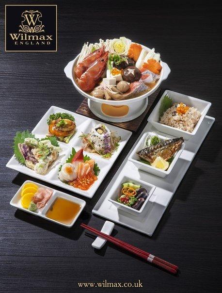 Wilmax 20cm Divided Square Dish - White