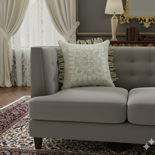 ARMN House Warming 45x45cm Cusion Cover with Tassles - Cream