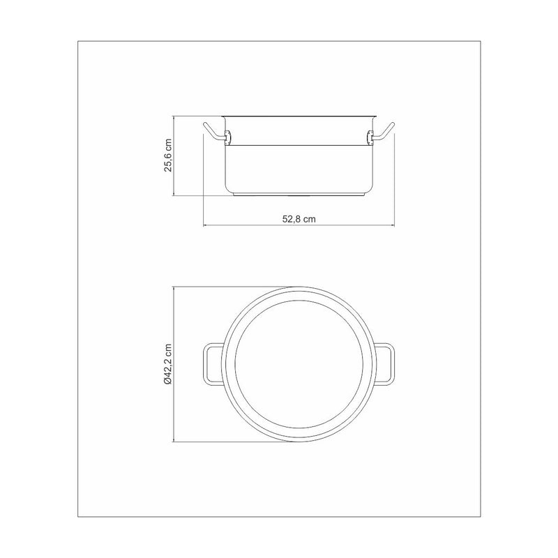 Tramontina Professional 40cm Steel Stockpot without Lid