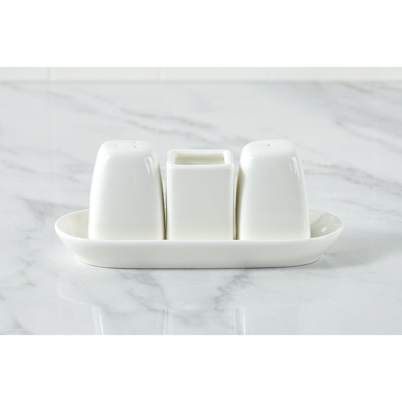 Wilmax Ilona 4-Piece Salt & Pepper Set - White