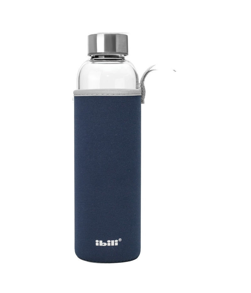 Ibili 550ml Glass Bottle - Navy