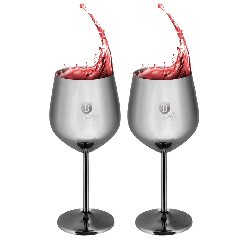 Berlinger Haus 2-Piece Goblet Set - Matte Black