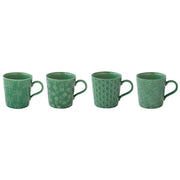 Easy Life Tropicana 4-Piece 380ml Mug Set - Green