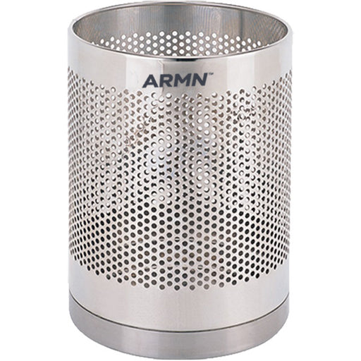 ARMN Roma 10L Mesh Waste Bin - Silver