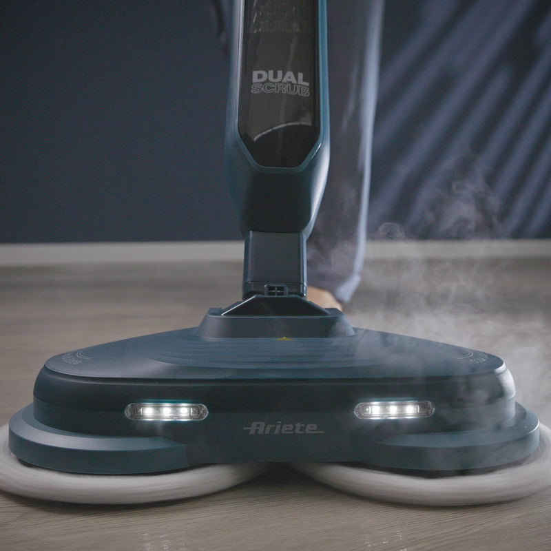 Ariete 4178 Dual Scrub Electric Mop with Rotating Brushes - Teal