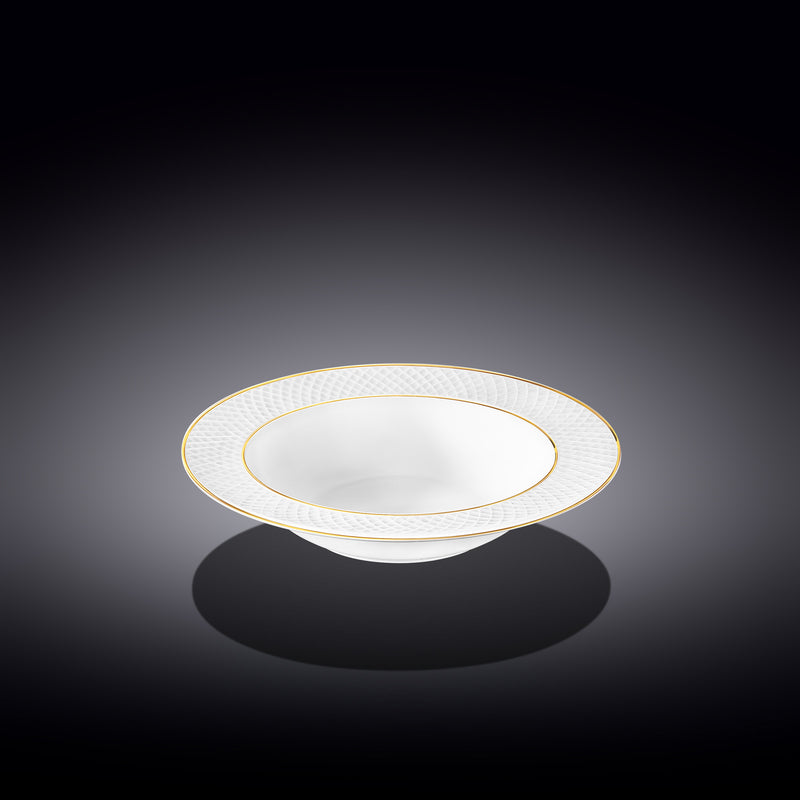 Wilmax Diamond 22.5cm Plate - White & Gold