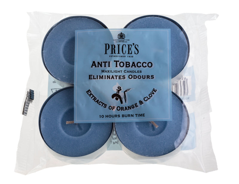 Price's Anti-Tobacco 4-Piece Scented Tealight Set