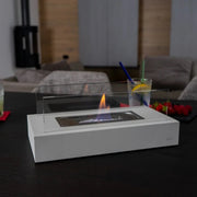 Easy Life Bioethanol Fireplace Centerpiece - White