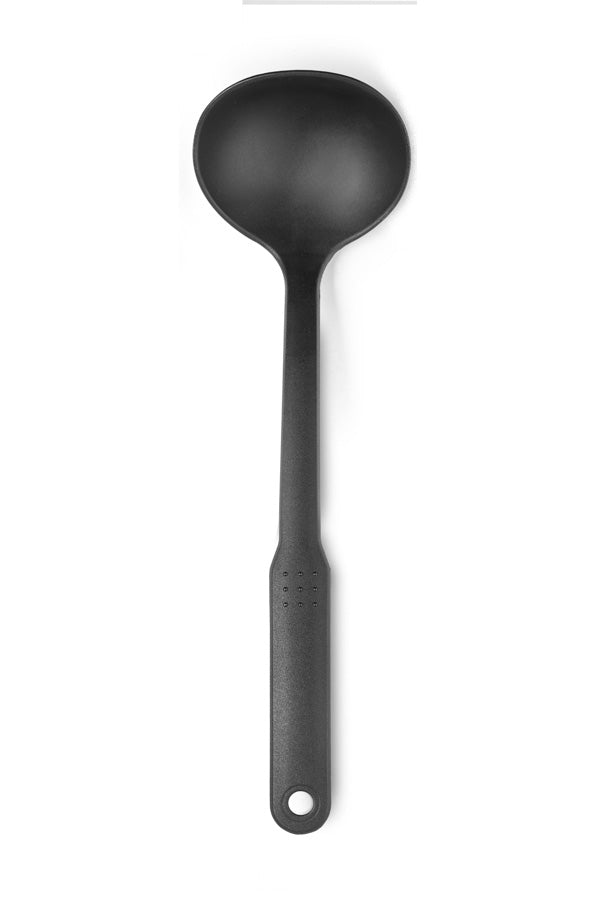 Ibili 31cm Nylon Soft Soup Ladle - Black