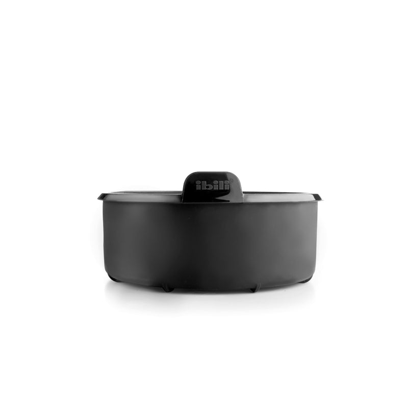 Ibili 16cm Round Container for Air Fryer - Black
