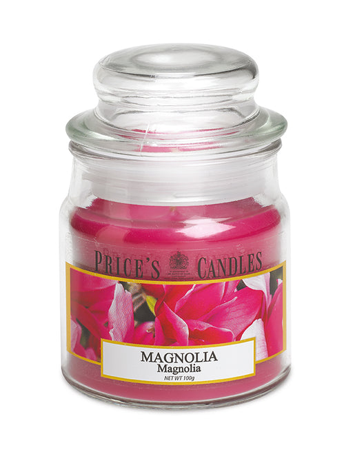 Price's Small Scented Candle Jar with Lid - Magnolia