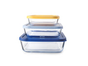 Ibili Eco Set of 3 Square Food Containers