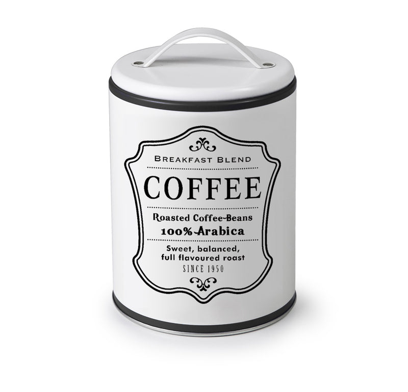 Ibili 11x16cm Coffee Canister with Handle - White