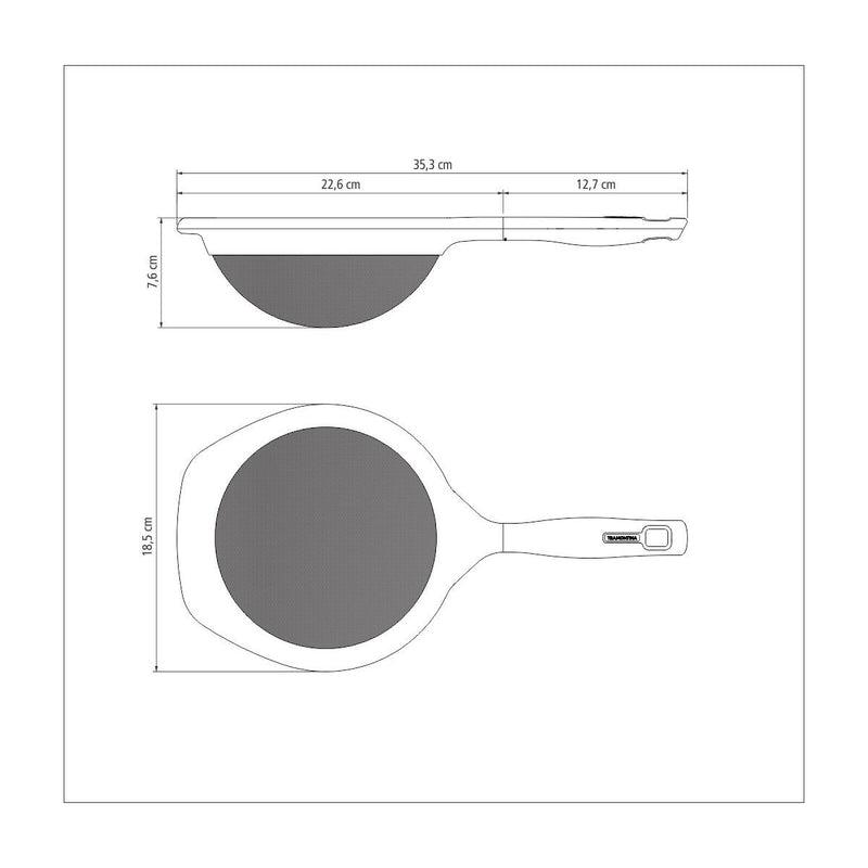 Tramontina Verano 17cm Strainer - Gray