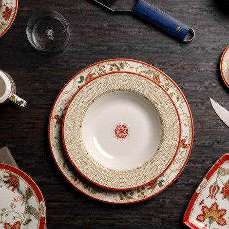 Easy Life Kashmir 21.5cm Soup Plate - Red