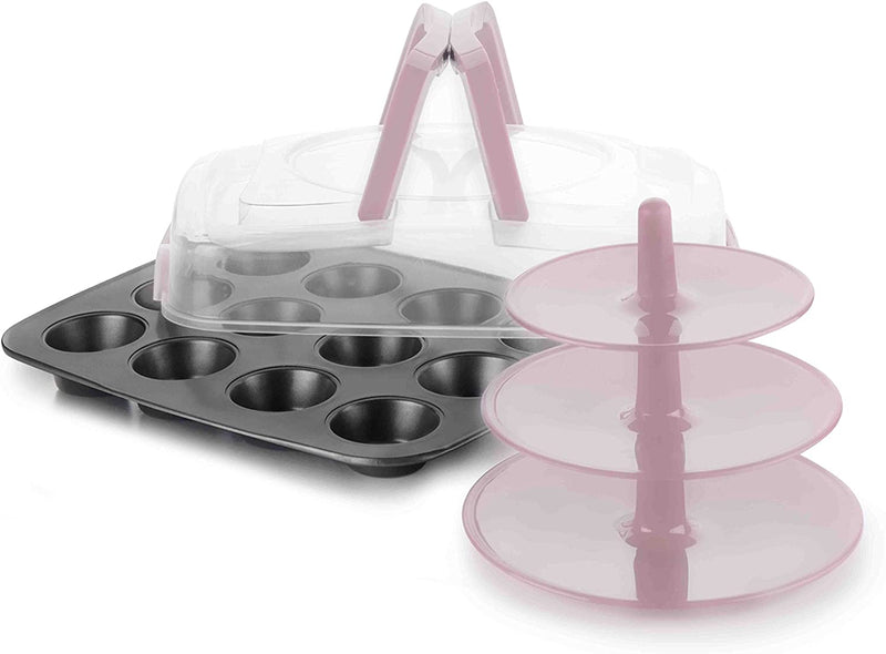 Ibili Muffin Mold with Lid & Stand