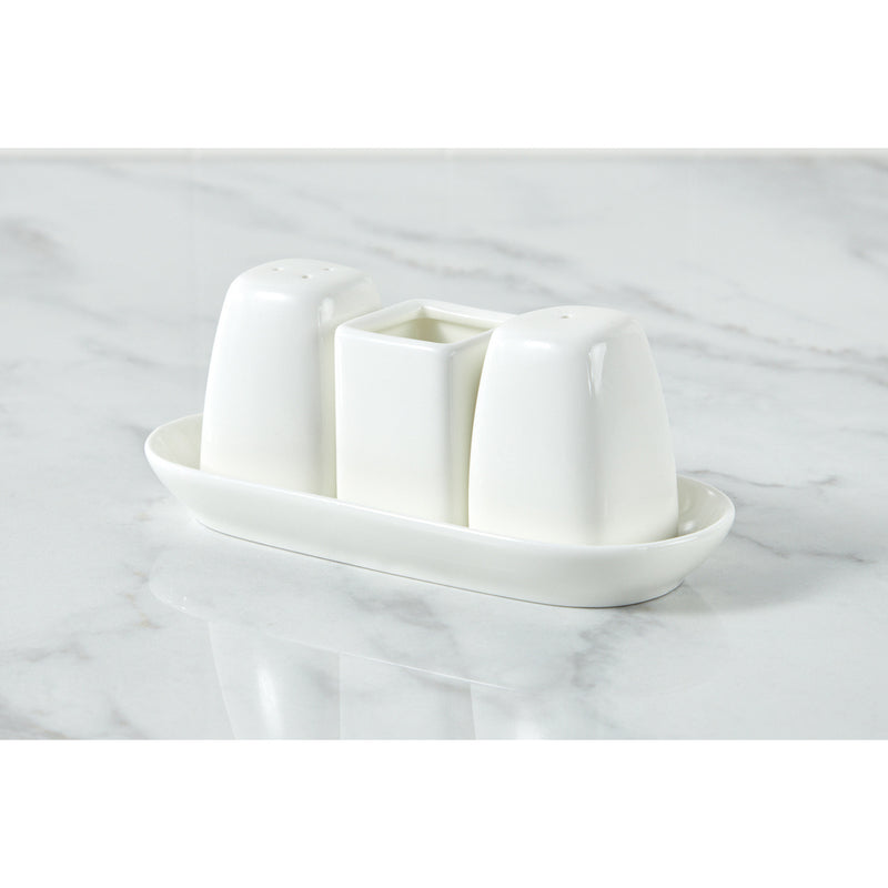 Wilmax Ilona 4-Piece Salt & Pepper Set - White