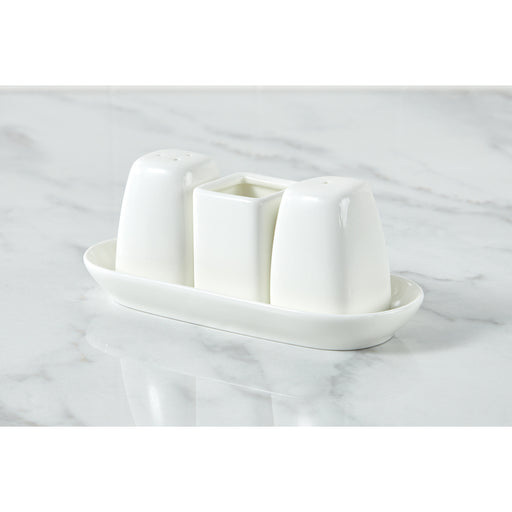 Wilmax Ilona 4-Piece Salt & Pepper Set - White