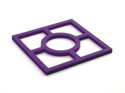 Ibili 16x16 cm Silicone Trivet - Purple