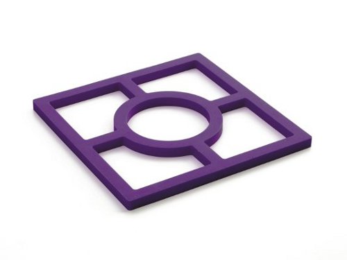 Ibili 16x16 cm Silicone Trivet - Purple