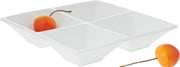 Wilmax 20cm Divided Square Dish - White