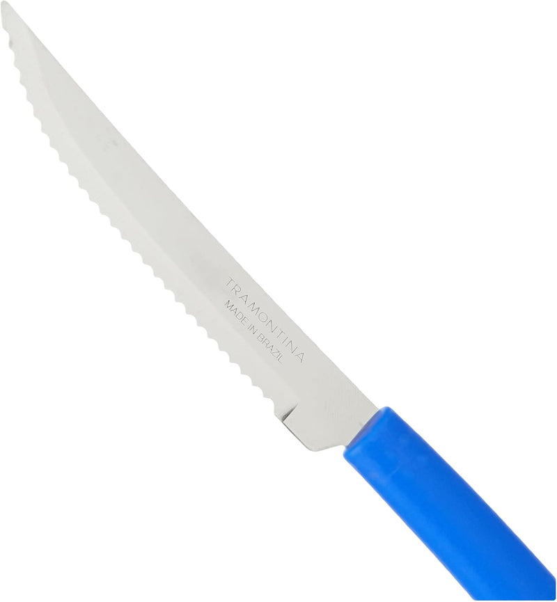 Tramontina Brisa 10cm Steak Knife - Blue