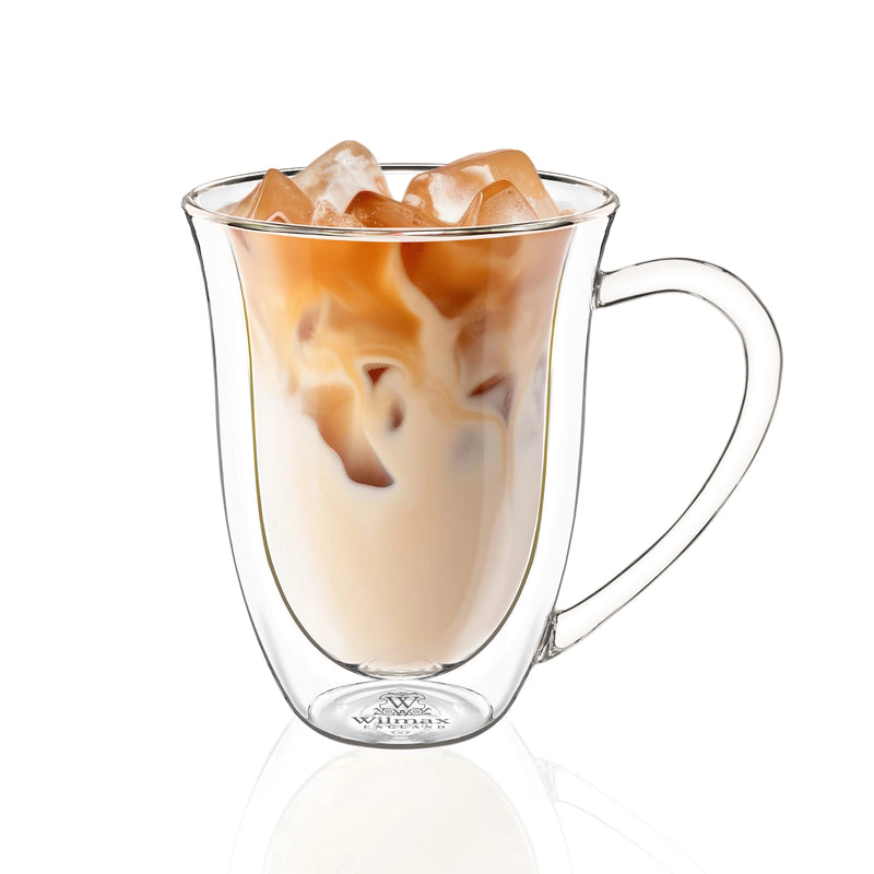 Wilmax 400ml Double-Wall Glass Cup