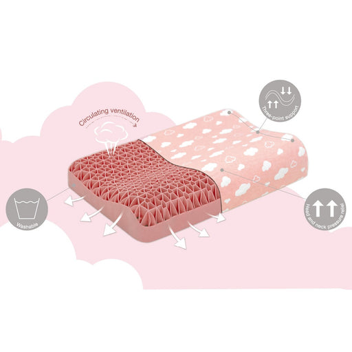 ARMN Pedic Washable Silicone Kids Pillow - Pink