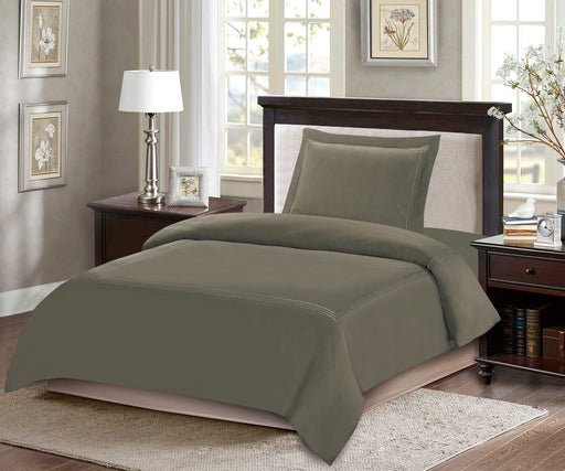 ARMN 3-Piece Naturesoft Single Duvet Cover Set - Brown