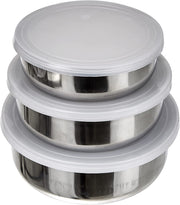 Ibili Set of 3 Steel Food Containers