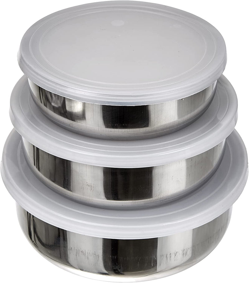 Ibili Set of 3 Steel Food Containers