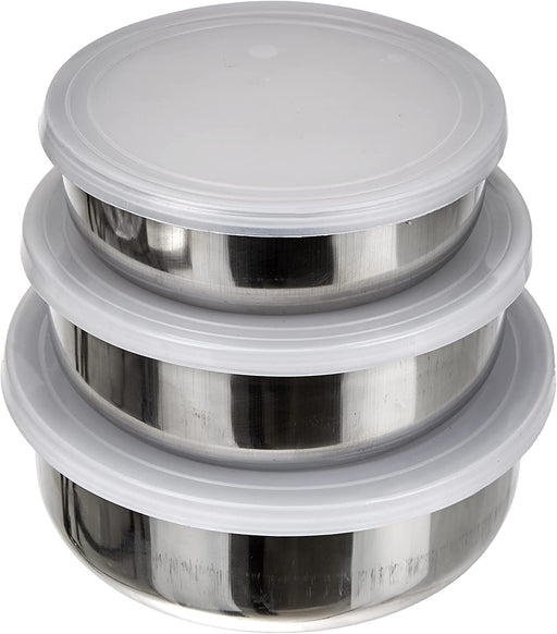 Ibili Set of 3 Steel Food Containers