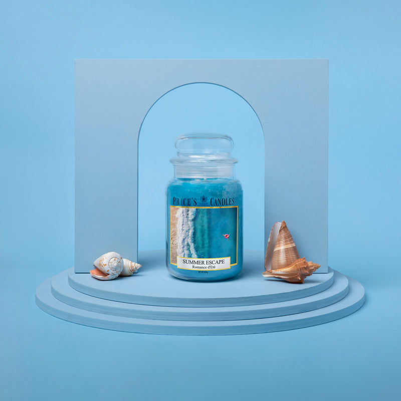 Price's Large Scented Candle Jar with Lid - Summer Escape