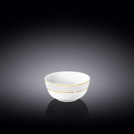 Wilmax Diamond 8cm Bowl - White & Gold