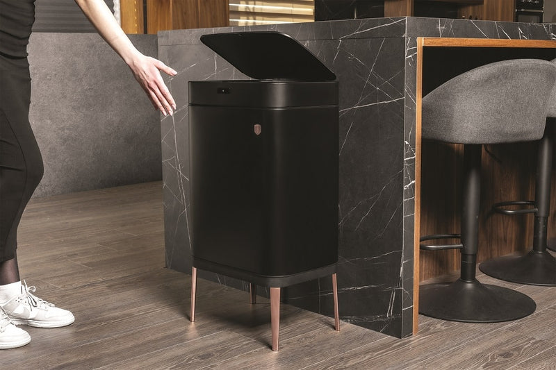 Berlinger Haus 60L Sensor Waste Bin - Black-Rose