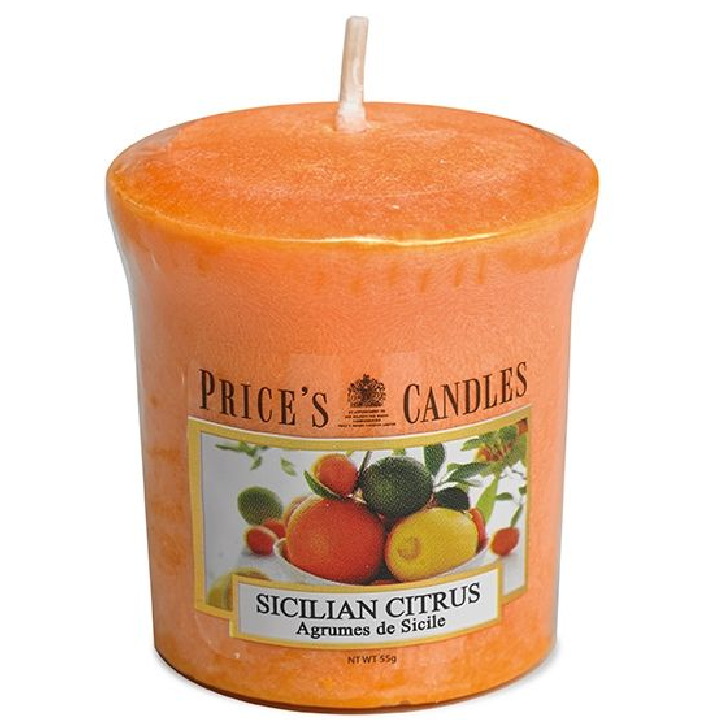 Price's Scented Votive Candle - Sicilian Citrus