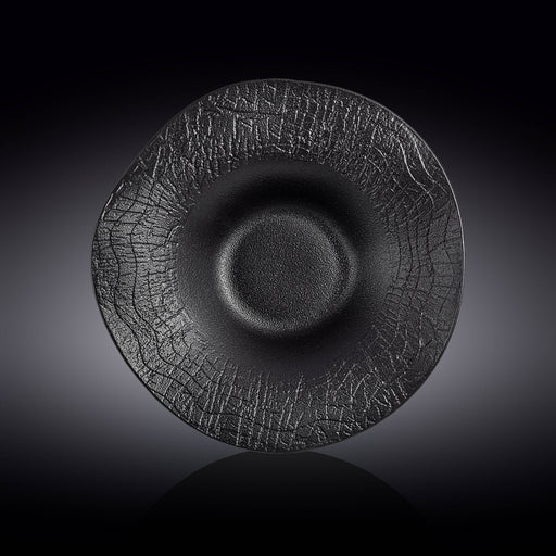Wilmax WoodStone 25cm Deep Plate - Black