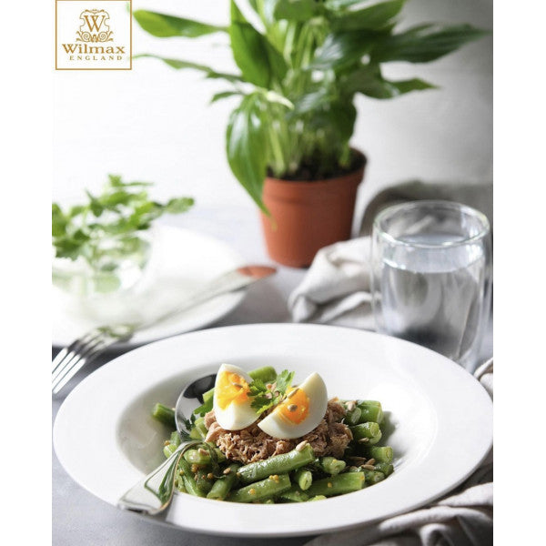 Wilmax Stella 20cm Deep Plate - White