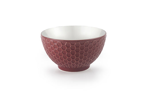 Ibili Hexagon 13.4cm Bowl - Red & White