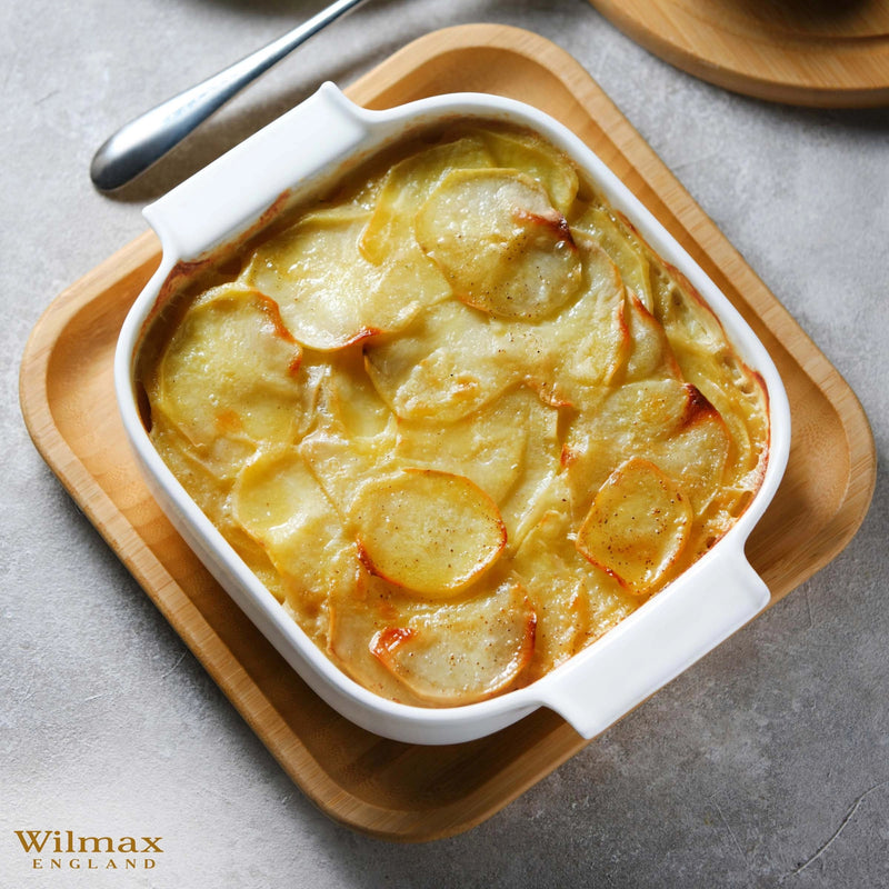 Wilmax 16.5cm Square Baking Dish with Handles - White