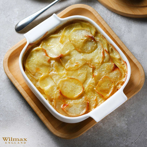 Wilmax 16.5cm Square Baking Dish with Handles - White