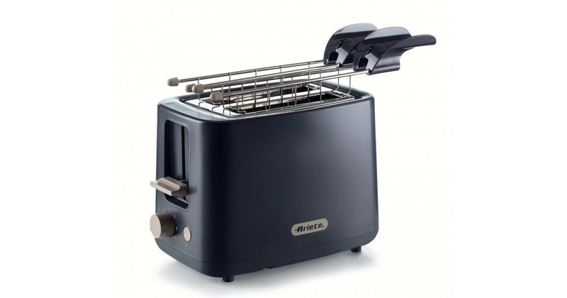 Ariete New Breakfast 157 2-Slot Toaster with Pliers - Dark Gray